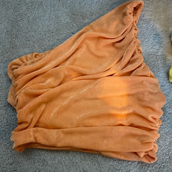 Ruched Crop top Orange - Picture 1 of 1